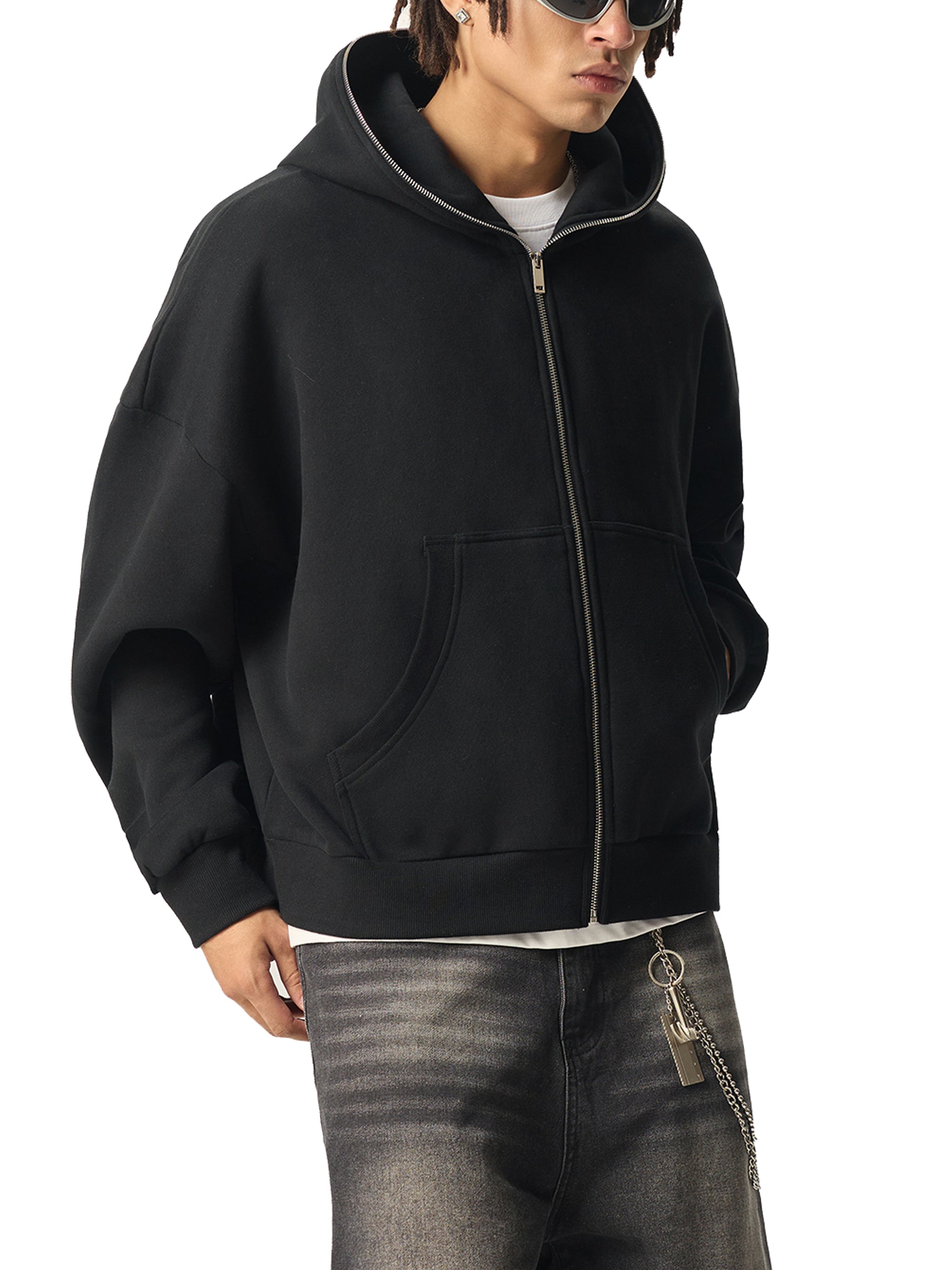 Boxy Zip Hoodie
