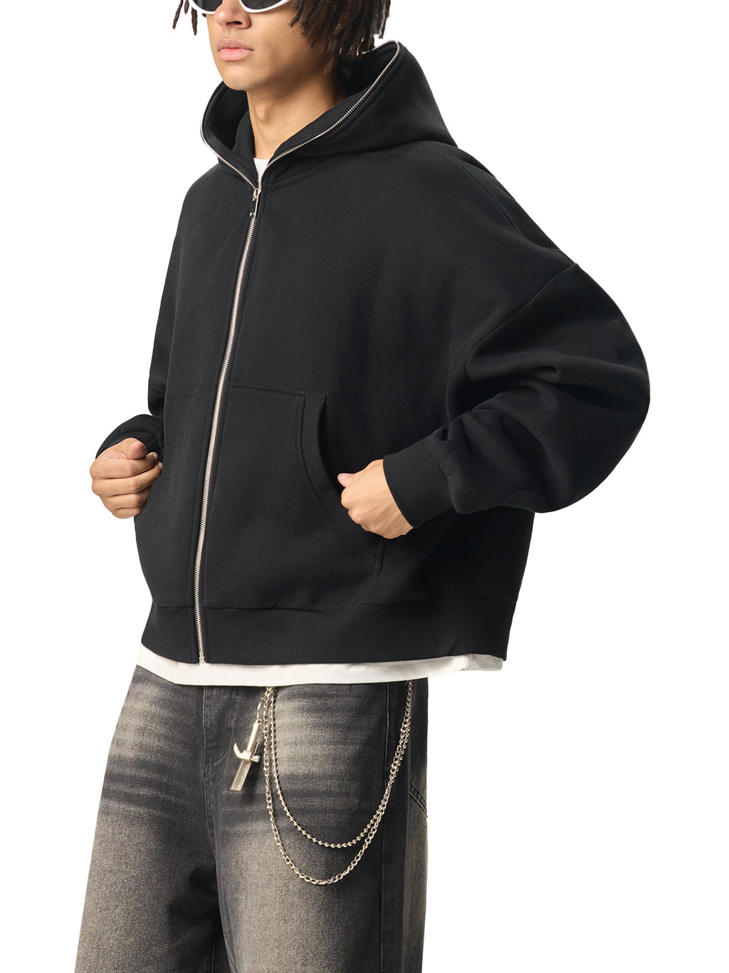 Boxy Zip Hoodie