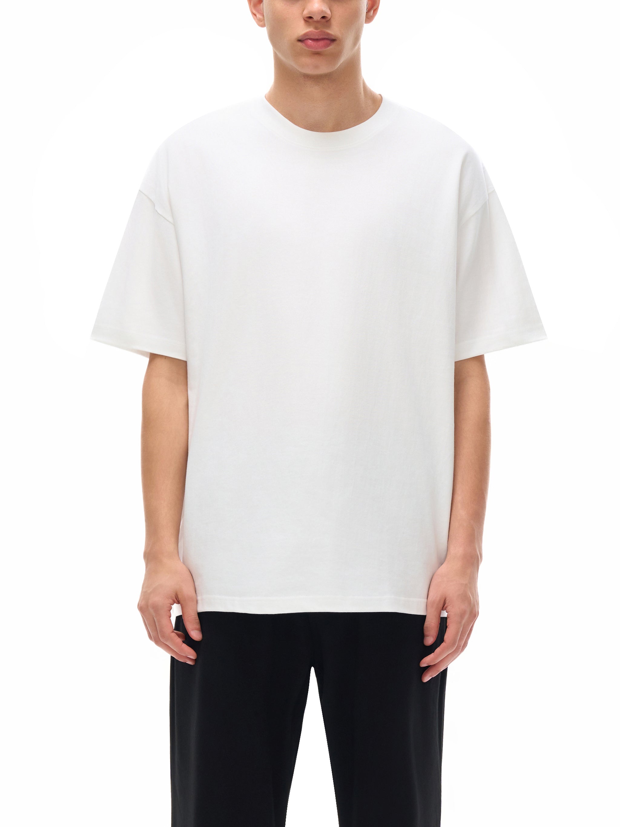 Oversized Cotton T-Shirt – White
