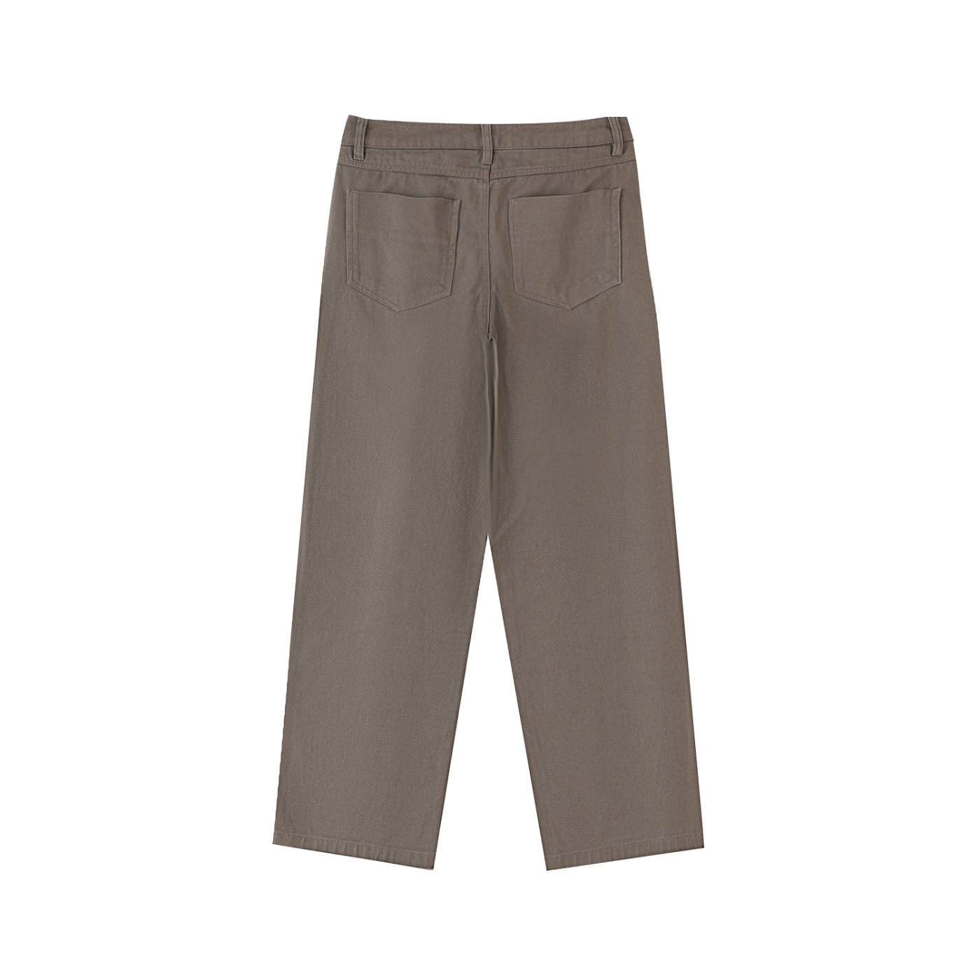 Heavyweight Straight-Leg Pants – Brown