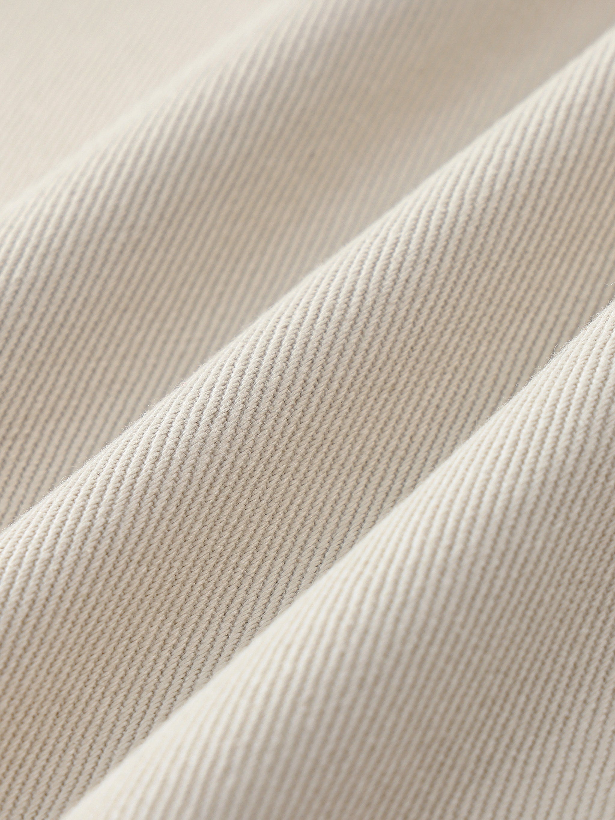 Heavyweight Straight-Leg Pants – Cream