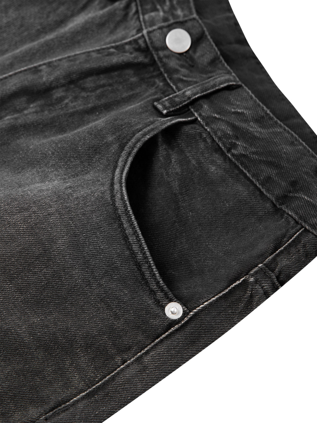 Vintage Wash Barrel Jeans – Washed Black