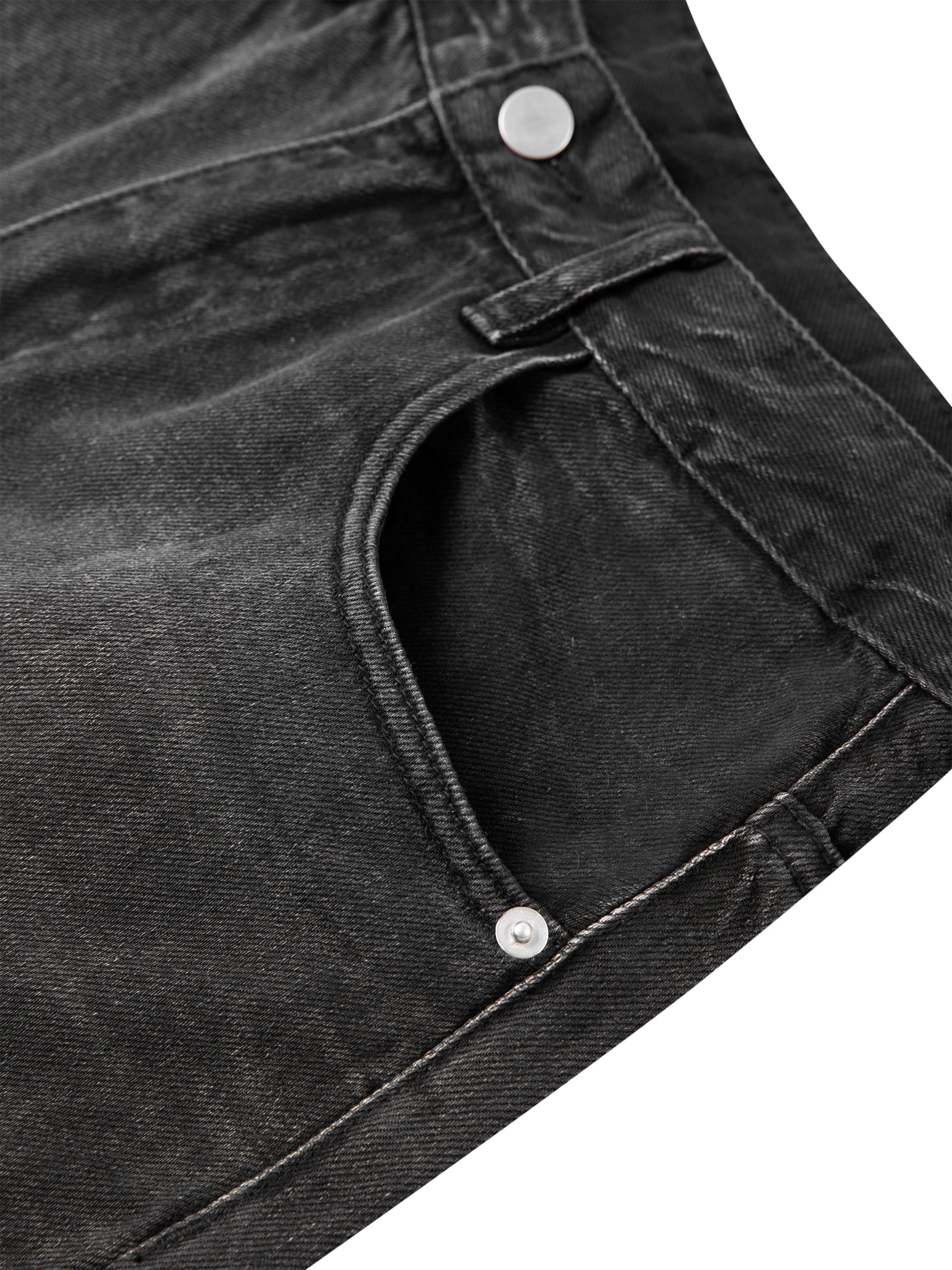 Vintage Wash Barrel Jeans – Washed Black