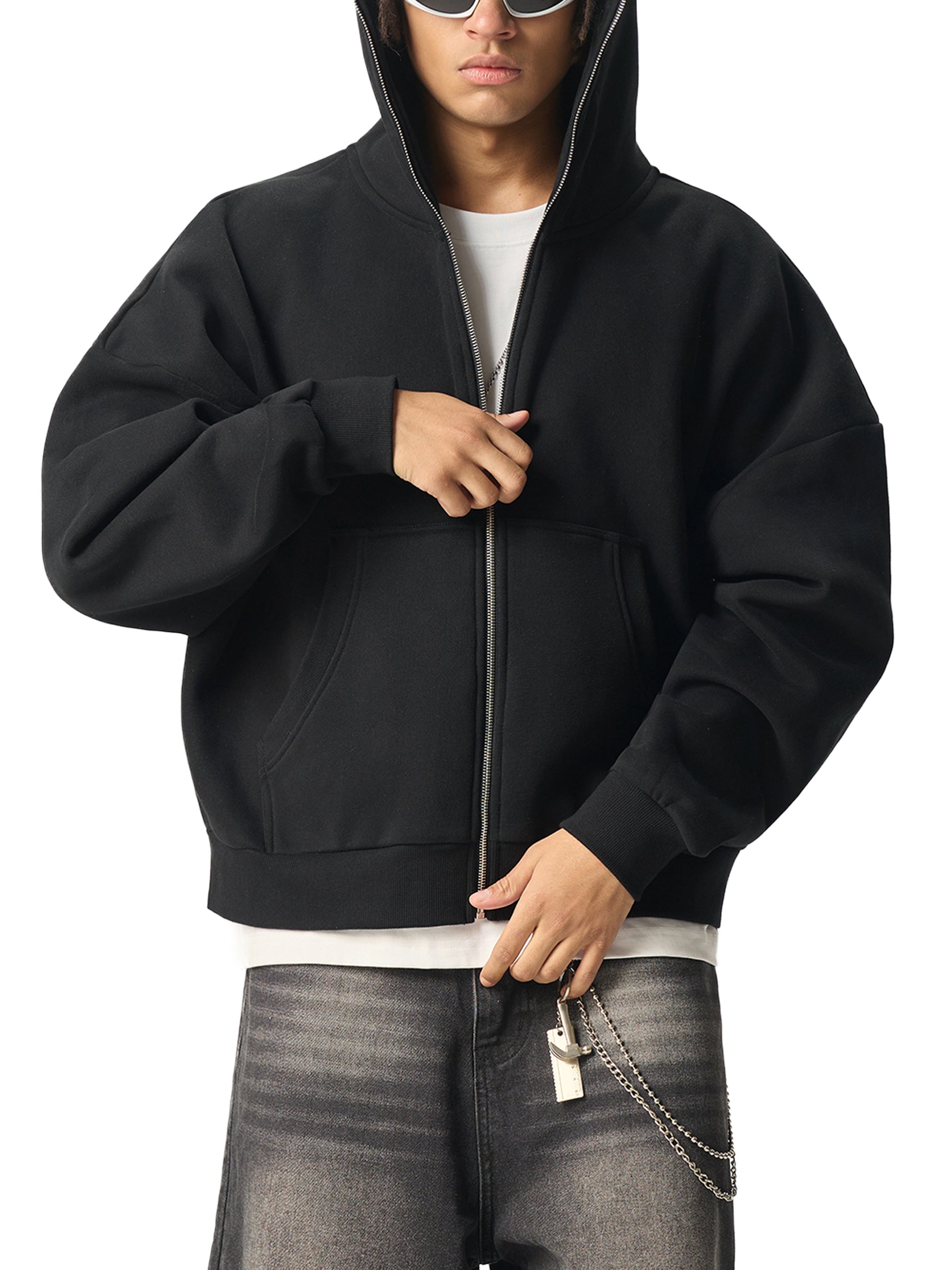 Boxy Zip Hoodie